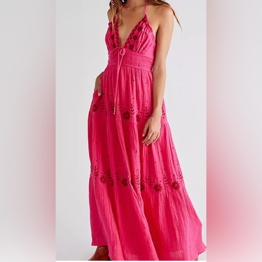 •SOLD• New Free People Real Love Embroidered Dress